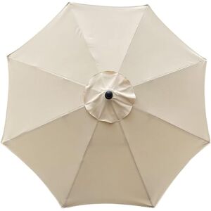 TINOR Replacement cover for parasol, 8 ribs, 3 m, waterproof, anti-UV, replacement fabric, beige