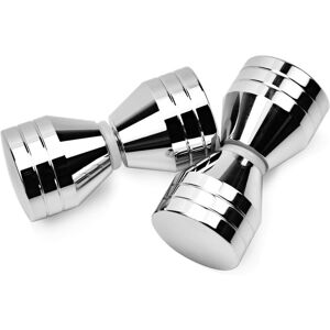 Linghhang - 2 Pack Stainless Steel Door Handle, 6×3cm Shower Door Knob Door Handles for Bathroom, Kitchen, Home, Office, Hotel
