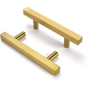Linghhang - Set of 2 metal handles 64 mm center distance Bedroom handle Stainless steel office handle with screws