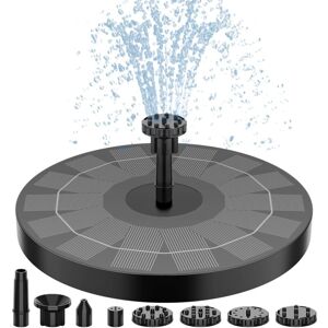 TINOR Solar Fountain Pump for Bird Bath 2.5W, Solar Fountain Pump for Bird Bath with 8 Nozzles, 6.7' Solar Powered Water Fountain Pump for Garden, Ponds,