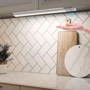 TINOR Under Cabinet Light Kitchen with Sensor, 40cm 2 in 1 Rechargeable and usb Powered 5V dc led Strip Light Under Shelf Wireless Battery Operated led Bar