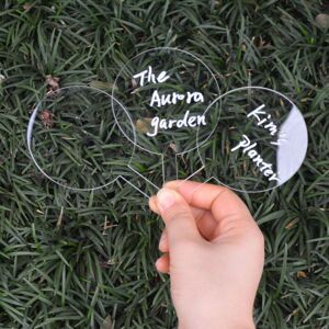 LINGHHANG 1 Set of 12 Planter Labels - Round, Plastic Tags, Miniature Plants, Vegetable Plant Signs, Garden Label Stakes LINGHHANG 1 Set of 12 Planter Labels - Round, Plastic Tags, Miniature Plants, Vegetable Plant Signs, Garden Label Stakes