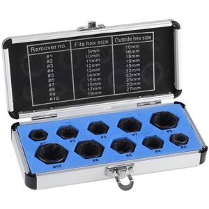 TINOR 10 Pack Locking Bolt Extractor Socket Degreaser Threading Tool (Short Style) TINOR 10 Pack Locking Bolt Extractor Socket Degreaser Threading Tool (Short Style)