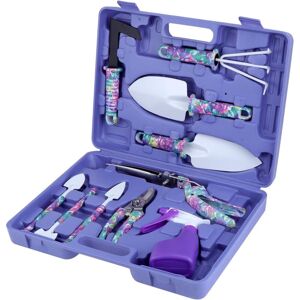 TINOR 10 Pieces Gardening Tools Set with Scissors, Shovels, Rakes and Sprayer Ergonomic Handle (Purple) TINOR 10 Pieces Gardening Tools Set with Scissors, Shovels, Rakes and Sprayer Ergonomic Handle (Purple)