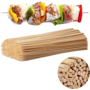 TINOR 10023685 Wooden skewers, Set of 500 barbecue skewers, bamboo, diy, 30 cm long, 4 mm wide, practical, natural TINOR 10023685 Wooden skewers, Set of 500 barbecue skewers, bamboo, diy, 30 cm long, 4 mm wide, practical, natural