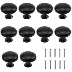 Linghhang - 10Pcs Antique Bronze Flower Pattern Round Cabinet Knobs Pull Handles for Cupboard Kitchen Kids Room Safe and Durable (Black) - 30 x Linghhang - 10Pcs Antique Bronze Flower Pattern Round Cabinet Knobs Pull Handles for Cupboard Kitchen Kids Room Safe and Durable (Black) - 30 x