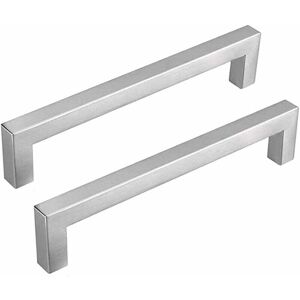 LINGHHANG Set of 2 Kitchen Cabinet Handles Center Distance 128mm Stainless Steel Kitchen Cabinet Handles Silver Kitchen Handle Brushed Nickel Kitchen Cupboard LINGHHANG Set of 2 Kitchen Cabinet Handles Center Distance 128mm Stainless Steel Kitchen Cabinet Handles Silver Kitchen Handle Brushed Nickel Kitchen Cupboard