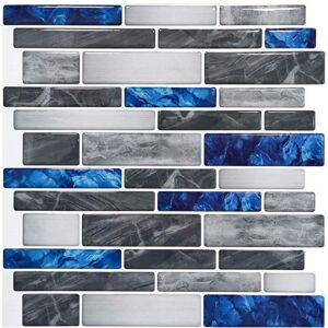 Tinor - 10pcs High Quality Self Adhesive Kitchen Backsplash Marble Tiles, 3030cm Tinor - 10pcs High Quality Self Adhesive Kitchen Backsplash Marble Tiles, 3030cm