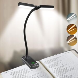 Linghhang - 14 LEDs Double Head Reading Light, usb Rechargeable Clip-on Book Light, 360° Flexible Neck Book Light, 3 Color & Stepless Dimming, Linghhang - 14 LEDs Double Head Reading Light, usb Rechargeable Clip-on Book Light, 360° Flexible Neck Book Light, 3 Color & Stepless Dimming,