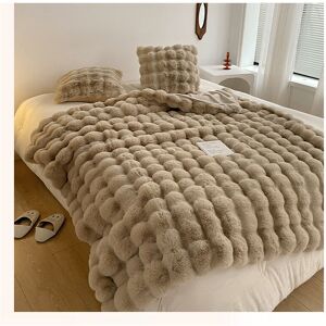 Tinor - 1PC Faux Rabbit Fur Short Pile Blanket Lightweight Luxury Sofa Throw Blanket Soft Warm Fleece Blanket Tinor - 1PC Faux Rabbit Fur Short Pile Blanket Lightweight Luxury Sofa Throw Blanket Soft Warm Fleece Blanket
