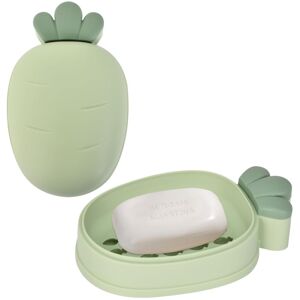 Tinor - 2 Pack Soap Dish, Soap Holder with Lid, Portable Soap Dish, Non-Slip Soap Holder, Shower, Bathroom, Kitchen, Keep Soap Dry (Green) Tinor - 2 Pack Soap Dish, Soap Holder with Lid, Portable Soap Dish, Non-Slip Soap Holder, Shower, Bathroom, Kitchen, Keep Soap Dry (Green)