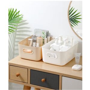 Serbia - 2 paniers de rangement en plastique blanc, qui peuvent être utilisés pour le rangement des cosmétiques, l'organisation de divers articles et Serbia - 2 paniers de rangement en plastique blanc, qui peuvent être utilisés pour le rangement des cosmétiques, l'organisation de divers articles et