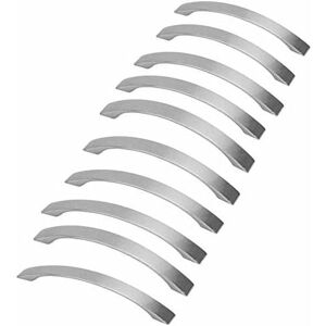 Linghhang - Set of 10 Kitchen Cabinet Handles - Chrome - Brushed Nickel Door Handles Stainless Steel Kitchen Handle Center Distance 160mm Linghhang - Set of 10 Kitchen Cabinet Handles - Chrome - Brushed Nickel Door Handles Stainless Steel Kitchen Handle Center Distance 160mm