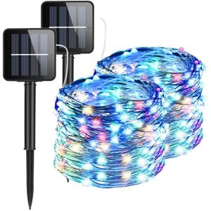 Tinor - 2 solar installations, PVC/copper, 100 led, 12 m, 8 lighting modes, multi-color Tinor - 2 solar installations, PVC/copper, 100 led, 12 m, 8 lighting modes, multi-color