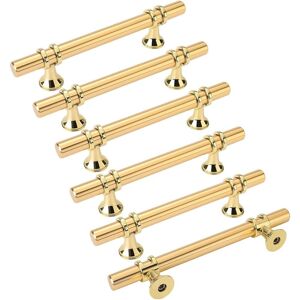 Linghhang - 6pcs gold furniture handles gold handle - kitchen door handle Brass drawer handle gold furniture handles center distance 96mm Linghhang - 6pcs gold furniture handles gold handle - kitchen door handle Brass drawer handle gold furniture handles center distance 96mm