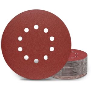 Tinor - 225mm Sanding Discs 25Pcs P150 Grit 10 Holes 225mm Round Sanding Discs Sandpaper for Drywall Sander Giraffe Sander Tinor - 225mm Sanding Discs 25Pcs P150 Grit 10 Holes 225mm Round Sanding Discs Sandpaper for Drywall Sander Giraffe Sander