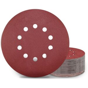 Tinor - 225mm Sanding Discs 25Pcs P240 Grit 10 Holes 225mm Round Sanding Discs Sandpaper for Drywall Sander Giraffe Sander Tinor - 225mm Sanding Discs 25Pcs P240 Grit 10 Holes 225mm Round Sanding Discs Sandpaper for Drywall Sander Giraffe Sander