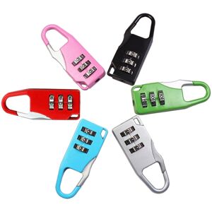 Linghhang - 6 Pack, Color) Small 3 Digit Anti-Theft Combination Padlock, Luggage Padlock for Lockers, Gym, School and Storage Room Linghhang - 6 Pack, Color) Small 3 Digit Anti-Theft Combination Padlock, Luggage Padlock for Lockers, Gym, School and Storage Room
