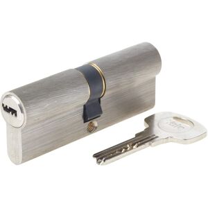 Tinor - 30x40 mm Clutch Lock Cylinder, 6 Pins - Exterior Door, Interior Door, Entrance Door - YC1000+ - 4 Reversible Keys, Nickel Plated Tinor - 30x40 mm Clutch Lock Cylinder, 6 Pins - Exterior Door, Interior Door, Entrance Door - YC1000+ - 4 Reversible Keys, Nickel Plated