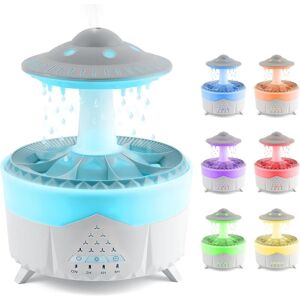 TINOR 350ML Essential Oil Humidifier, Rain Cloud Air Humidifier, Aroma Diffuser for Office and Home (White) TINOR 350ML Essential Oil Humidifier, Rain Cloud Air Humidifier, Aroma Diffuser for Office and Home (White)