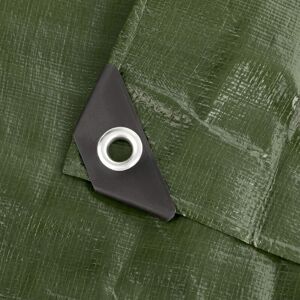 Tinor - 3x6m 140g/m² Protective Tarpaulin with Eyelets Home&Garden Green Tinor - 3x6m 140g/m² Protective Tarpaulin with Eyelets Home&Garden Green