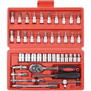 Tinor - 46pcs 1/4 Inch Socket Set, Car Repair Tool, Ratchet Torque Combination Wrench Tools Tinor - 46pcs 1/4 Inch Socket Set, Car Repair Tool, Ratchet Torque Combination Wrench Tools