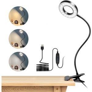 Tinor - 48 led Desk Lamp with Clamp, 360° Flexible Gooseneck Reading Light, 3 Lighting Modes & 10 Brightness Levels, usb led Desk Lamp for Study and Tinor - 48 led Desk Lamp with Clamp, 360° Flexible Gooseneck Reading Light, 3 Lighting Modes & 10 Brightness Levels, usb led Desk Lamp for Study and