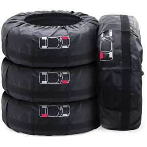 TINOR 4Pcs Car Spare Tire Covers 19-23' Waterproof Dustproof Car Wheel Protector Covers (Diameter 80cm) TINOR 4Pcs Car Spare Tire Covers 19-23' Waterproof Dustproof Car Wheel Protector Covers (Diameter 80cm)