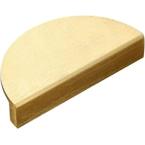 Linghhang - Set of 1 Brushed Brass Half Moon Shaped Drawer or Cabinet Handles Gold 10cm Linghhang - Set of 1 Brushed Brass Half Moon Shaped Drawer or Cabinet Handles Gold 10cm