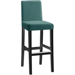 LINGHHANG 4pcs short back long checkered jacquard chair covers - dark green, one-piece stretch chair covers, modern and durable, suitable for home hotel LINGHHANG 4pcs short back long checkered jacquard chair covers - dark green, one-piece stretch chair covers, modern and durable, suitable for home hotel