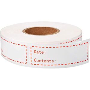 Linghhang - 500 Sheets, 1 x 3 Inch, Self Adhesive Removable Storage Stickers, Red Labels, Food Freezer Date Labels, Grease Resistant, Easy to Clean Linghhang - 500 Sheets, 1 x 3 Inch, Self Adhesive Removable Storage Stickers, Red Labels, Food Freezer Date Labels, Grease Resistant, Easy to Clean