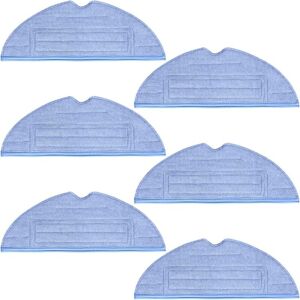 Tinor - 6 Pack Microfiber Mop Pads Compatible with Roborock S7/T7S/PLUS, Blue Tinor - 6 Pack Microfiber Mop Pads Compatible with Roborock S7/T7S/PLUS, Blue