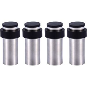 Tinor - 8cm Stainless Steel Door Stop with Rubber Door Stop for Floor or Wall (Set of 4) Tinor - 8cm Stainless Steel Door Stop with Rubber Door Stop for Floor or Wall (Set of 4)