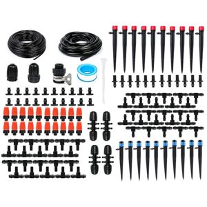 Tinor - Automatic Garden Irrigation System Kit for Lawn/Garden/Terrace, Plastic, 60m, Adjustable Water Power, Easy to Install, Multicolor Tinor - Automatic Garden Irrigation System Kit for Lawn/Garden/Terrace, Plastic, 60m, Adjustable Water Power, Easy to Install, Multicolor