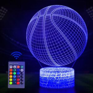 Tinor - Basketball Night Light for Kids, 3D Illusion Light, led Light with Remote Control, 16 Colors Changing, Christmas Gift for Girls, Boys Room Tinor - Basketball Night Light for Kids, 3D Illusion Light, led Light with Remote Control, 16 Colors Changing, Christmas Gift for Girls, Boys Room
