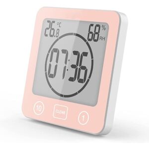 Tinor - Bathroom Shower Clock, lcd Digital Alarm, Thermometer Hygrometer, Countdown Timer(Red) Tinor - Bathroom Shower Clock, lcd Digital Alarm, Thermometer Hygrometer, Countdown Timer(Red)