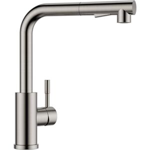 Tinor - Battery kitchen sink, single control, ceramic cartridge, 360 degrees, silver Tinor - Battery kitchen sink, single control, ceramic cartridge, 360 degrees, silver