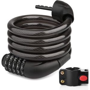Tinor - Bike Lock Chains, Outdoor Anti-Theft Bike Lock Chains with Bike Holder, 5 Digit Combination, Bicycle Cable Lock(125cm) Tinor - Bike Lock Chains, Outdoor Anti-Theft Bike Lock Chains with Bike Holder, 5 Digit Combination, Bicycle Cable Lock(125cm)