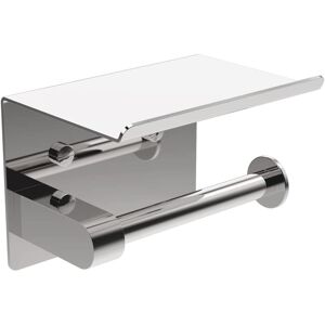 Linghhang - Stainless Steel Wall Mounted Toilet Paper Holder, Mounted with Screws or 3M Sticker, Silver Linghhang - Stainless Steel Wall Mounted Toilet Paper Holder, Mounted with Screws or 3M Sticker, Silver