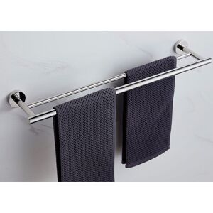 Linghhang - 304 stainless steel double rod towel rack, suitable for kitchens, bathrooms and other humid places, double-layer design Linghhang - 304 stainless steel double rod towel rack, suitable for kitchens, bathrooms and other humid places, double-layer design