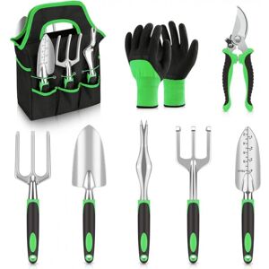 Linghhang - 8 Piece Garden Tool Set, All-in-One Hand Tool Set with Heavy Duty Carry Bag for Storage Linghhang - 8 Piece Garden Tool Set, All-in-One Hand Tool Set with Heavy Duty Carry Bag for Storage