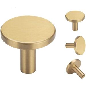 Tinor - Brushed Brass Wall Hooks, 32mm x 30mm, Gold Coat Towel Hooks for Bathroom, Robe Hooks, Towel Hangers (Round 4PCS) Tinor - Brushed Brass Wall Hooks, 32mm x 30mm, Gold Coat Towel Hooks for Bathroom, Robe Hooks, Towel Hangers (Round 4PCS)