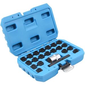 Tinor - Car Wheel Anti-Theft Key Socket Set, 22Pcs Wheel Lock Key Removal Kit, Wheel Anti-Theft Lug Nuts Tinor - Car Wheel Anti-Theft Key Socket Set, 22Pcs Wheel Lock Key Removal Kit, Wheel Anti-Theft Lug Nuts