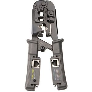 Tinor - Crimping pliers, 4P8P6P, cutting and crimping, mini tester, removable, gray Tinor - Crimping pliers, 4P8P6P, cutting and crimping, mini tester, removable, gray