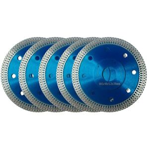 TINOR Diamond Blade 105mm, Set of 5 Diamond Cutting Discs Ø105 x 1.2 mm x 22.23 mm, for Angle Grinder, Porcelain Cutting, Tiles, Granite, Marble, Ceramics, TINOR Diamond Blade 105mm, Set of 5 Diamond Cutting Discs Ø105 x 1.2 mm x 22.23 mm, for Angle Grinder, Porcelain Cutting, Tiles, Granite, Marble, Ceramics,