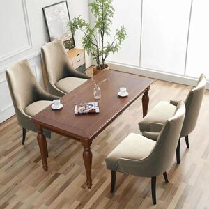 Linghhang - Diamond Waterproof Expandable Chair Cover 4 Piece Set - Taupe, Universal Chair Cover, Modern and Durable, Suitable for Home Hotel Linghhang - Diamond Waterproof Expandable Chair Cover 4 Piece Set - Taupe, Universal Chair Cover, Modern and Durable, Suitable for Home Hotel