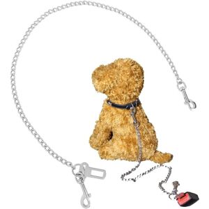 Linghhang - Stainless Steel Chain Dog Leash 104cm Dog Seat Belt Safety Restraint Strap for Pet Car Linghhang - Stainless Steel Chain Dog Leash 104cm Dog Seat Belt Safety Restraint Strap for Pet Car