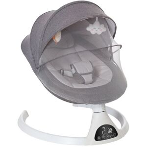 Tinor - Electric Baby Cradle, Sun, Multi-function, Smart Sensor, Remote Control, Detachable, Metal Material, Gray Tinor - Electric Baby Cradle, Sun, Multi-function, Smart Sensor, Remote Control, Detachable, Metal Material, Gray