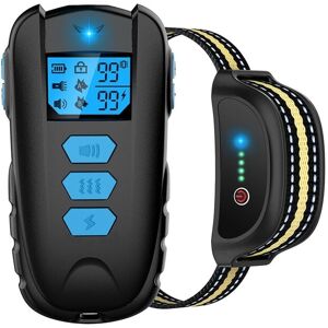 Tinor - Electric Dog Training Collar, Flashlight, Sound, Vibration/Shock, Waterproof, 500m, Blue Tinor - Electric Dog Training Collar, Flashlight, Sound, Vibration/Shock, Waterproof, 500m, Blue