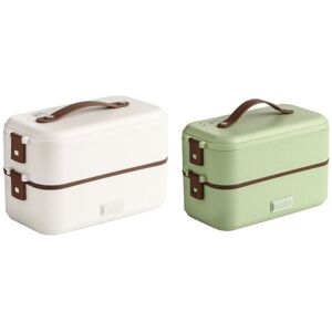 Tinor - Electric lunch box, Polypropylene/Stainless steel, Auto-cooking function, 24x13x15 cm, Green Tinor - Electric lunch box, Polypropylene/Stainless steel, Auto-cooking function, 24x13x15 cm, Green